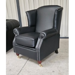 Chesterfield Fireside Chair Black